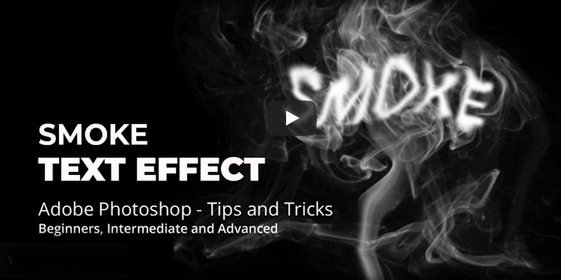 smoke text effect in photoshop