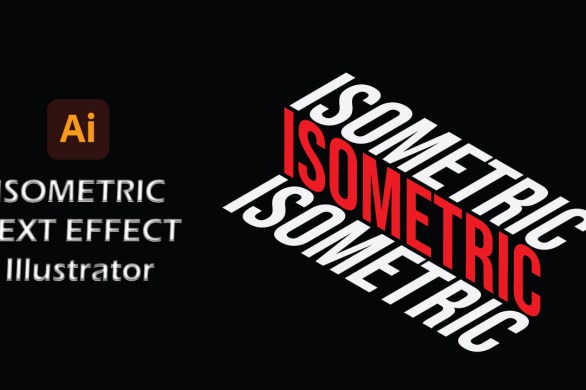 Isomatric Text Effect Illustrator