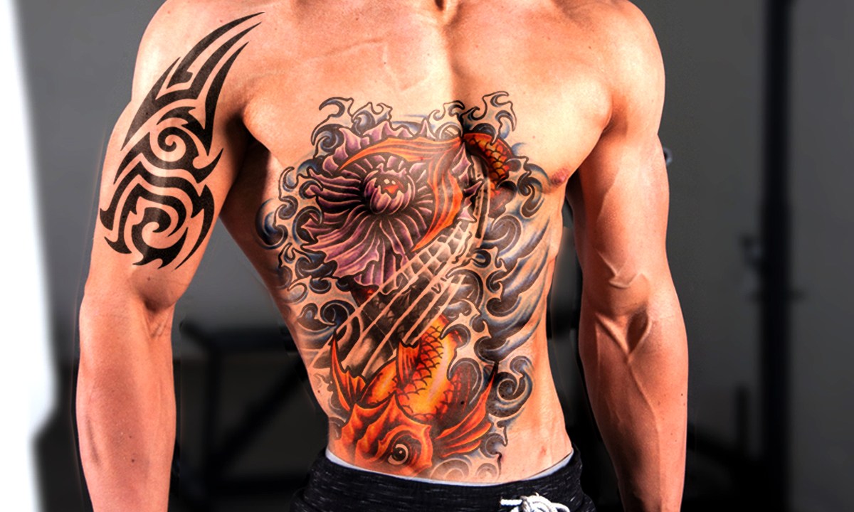 Tattoos Effect on Body in photoshop