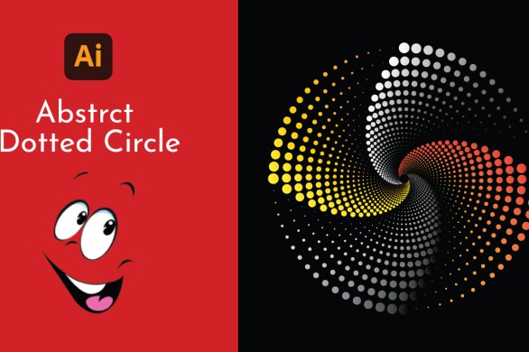 Abstract Dotted Circle Illustrator