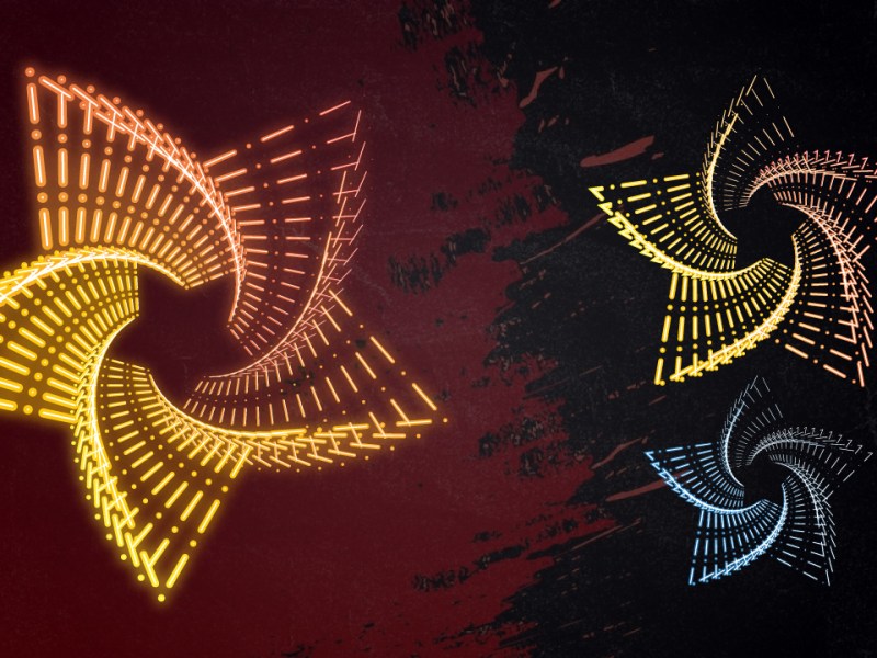 Create Abstract Star with Neon Effect Illustrator