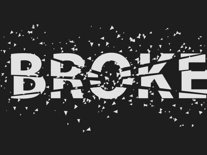 Broken Text Effect in Illustrator | Scatter Brush illustrator